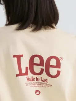 Lee Made Soft Ecru Baggy Sweatshirt