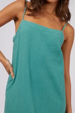 Silent Theory Mahlia Green Maxi Strappy Dress