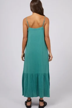 Silent Theory Mahlia Green Maxi Strappy Dress