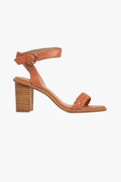 Nude Makena Leather Braided Heel
