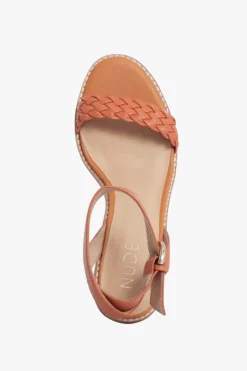 Nude Makena Leather Braided Heel