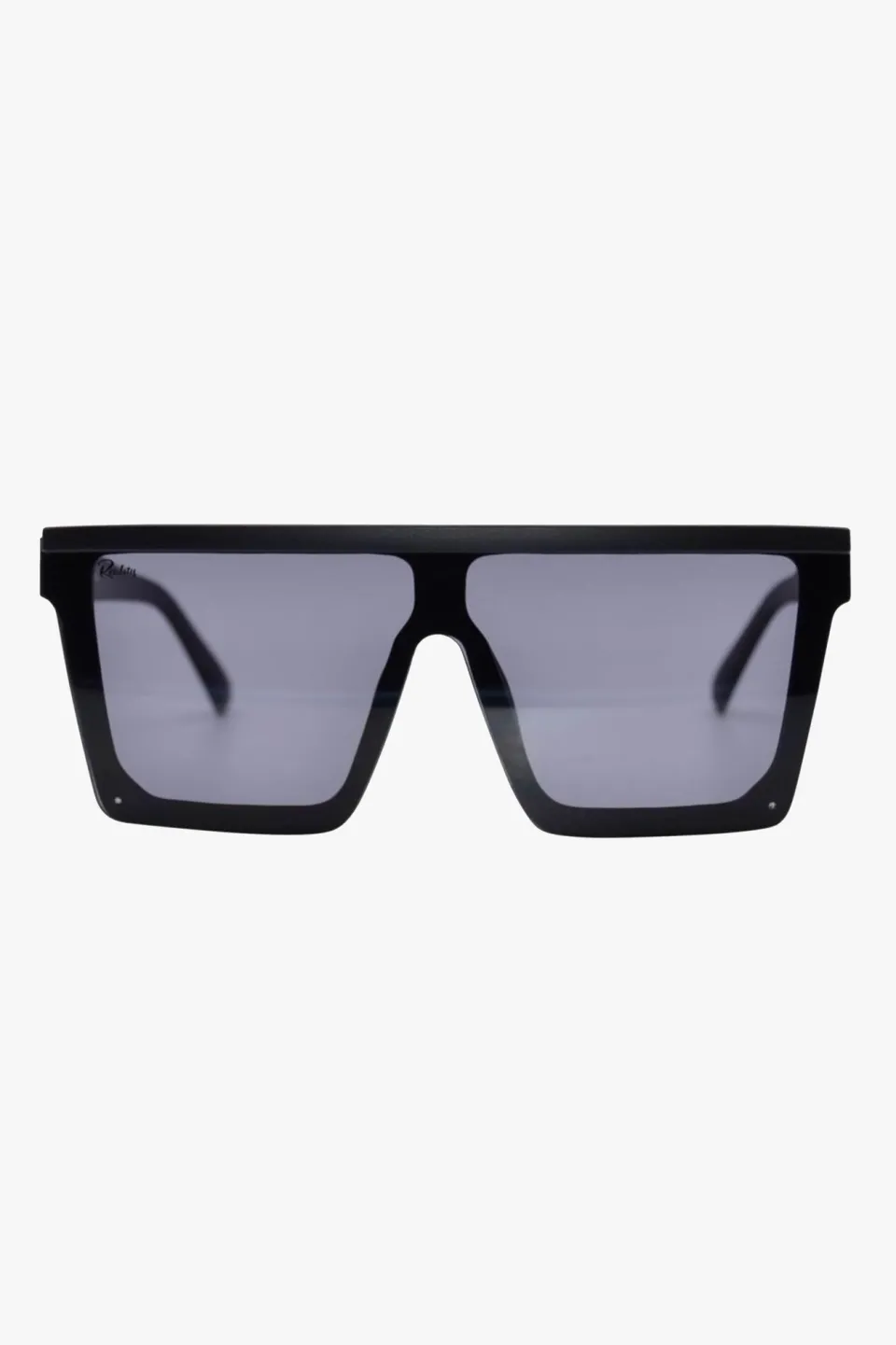 Reality Eyewear Malibu Oversized Flat Top Square Black Sunglasses