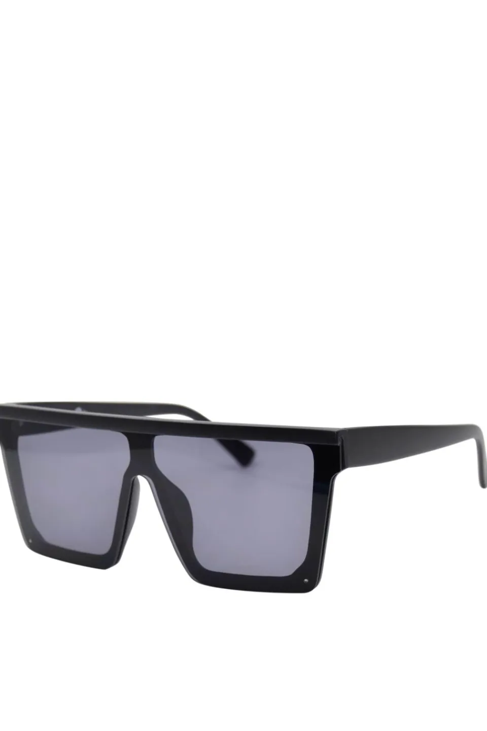 Reality Eyewear Malibu Oversized Flat Top Square Black Sunglasses