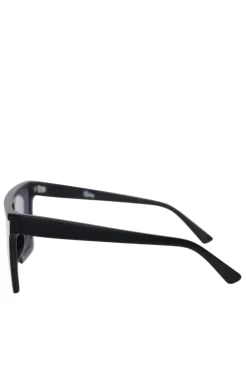 Reality Eyewear Malibu Oversized Flat Top Square Black Sunglasses