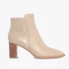 Nude Marlee Mid Heel Bone Ankle Boot