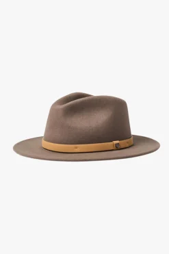 Brixton Messer Fedora Desert Palm Natural Wool Felt Hat