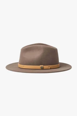 Brixton Messer Fedora Desert Palm Natural Wool Felt Hat
