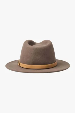 Brixton Messer Fedora Desert Palm Natural Wool Felt Hat