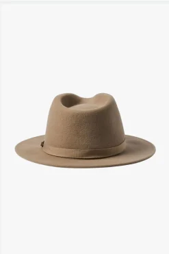 Brixton Messer Sand Wool Felt Fedora Hat