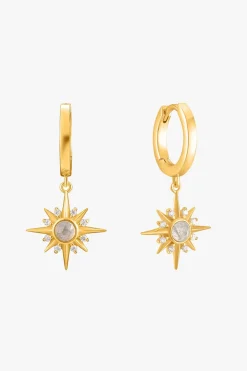 Ania Haie Midnight Star Huggie Hoop Gold EOL Earrings