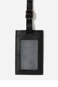 Stitch+Hide Miles Black Luggage Tag