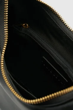 Brie Leon Mini Everyday Black Croissant Bag