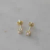 Sophie Mini Pearl Stud Earrings Gold