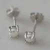 Sophie Mini Pearl Stud Earrings Silver