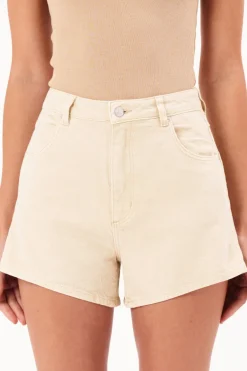 Rollas Mirage Ecru Lyocell Denim Short