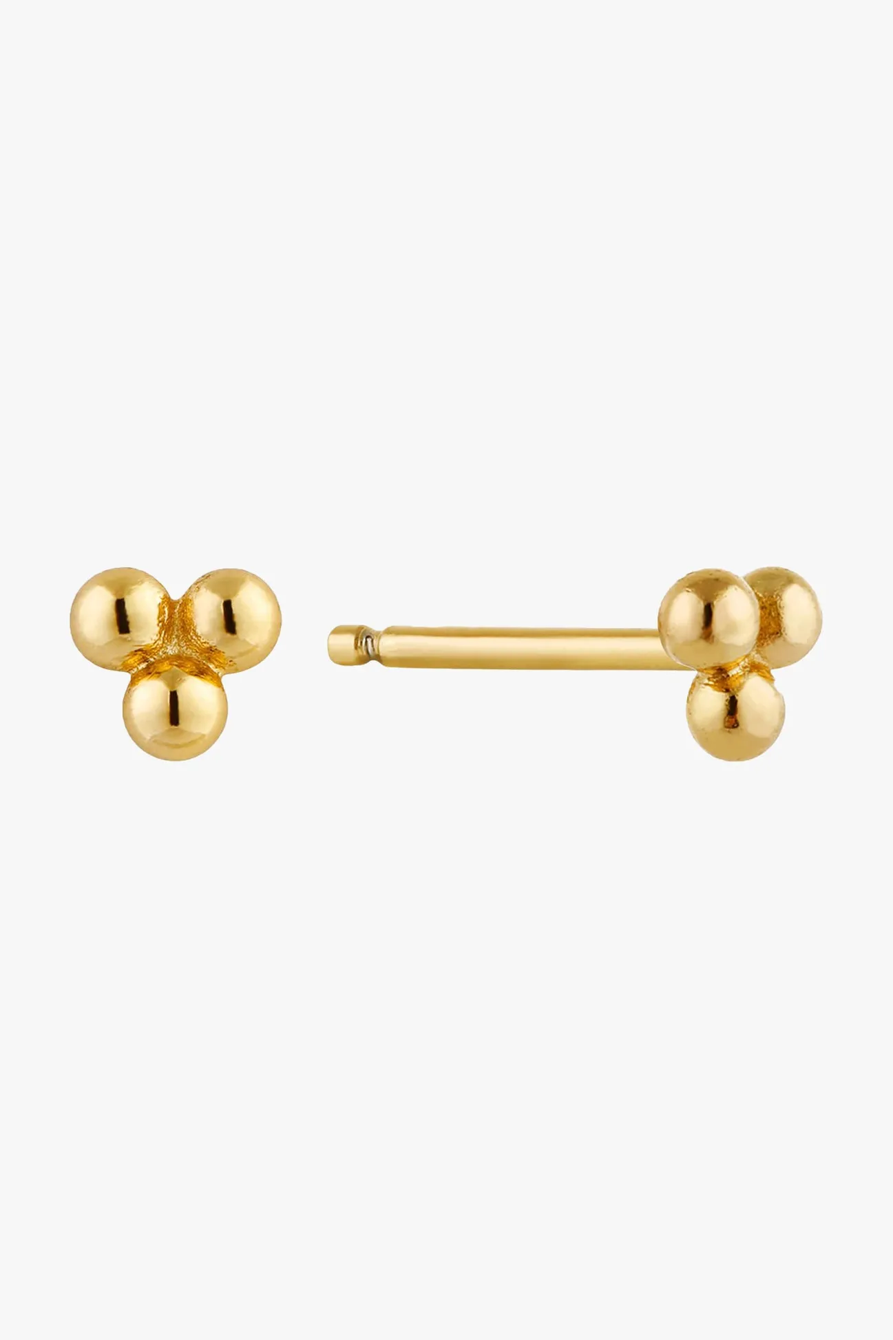 Ania Haie Modern Minimalism Small Gold Three Ball Stud Earrings
