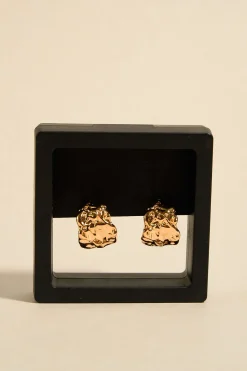Queen of the Foxes Molten Drop Gold Earrings