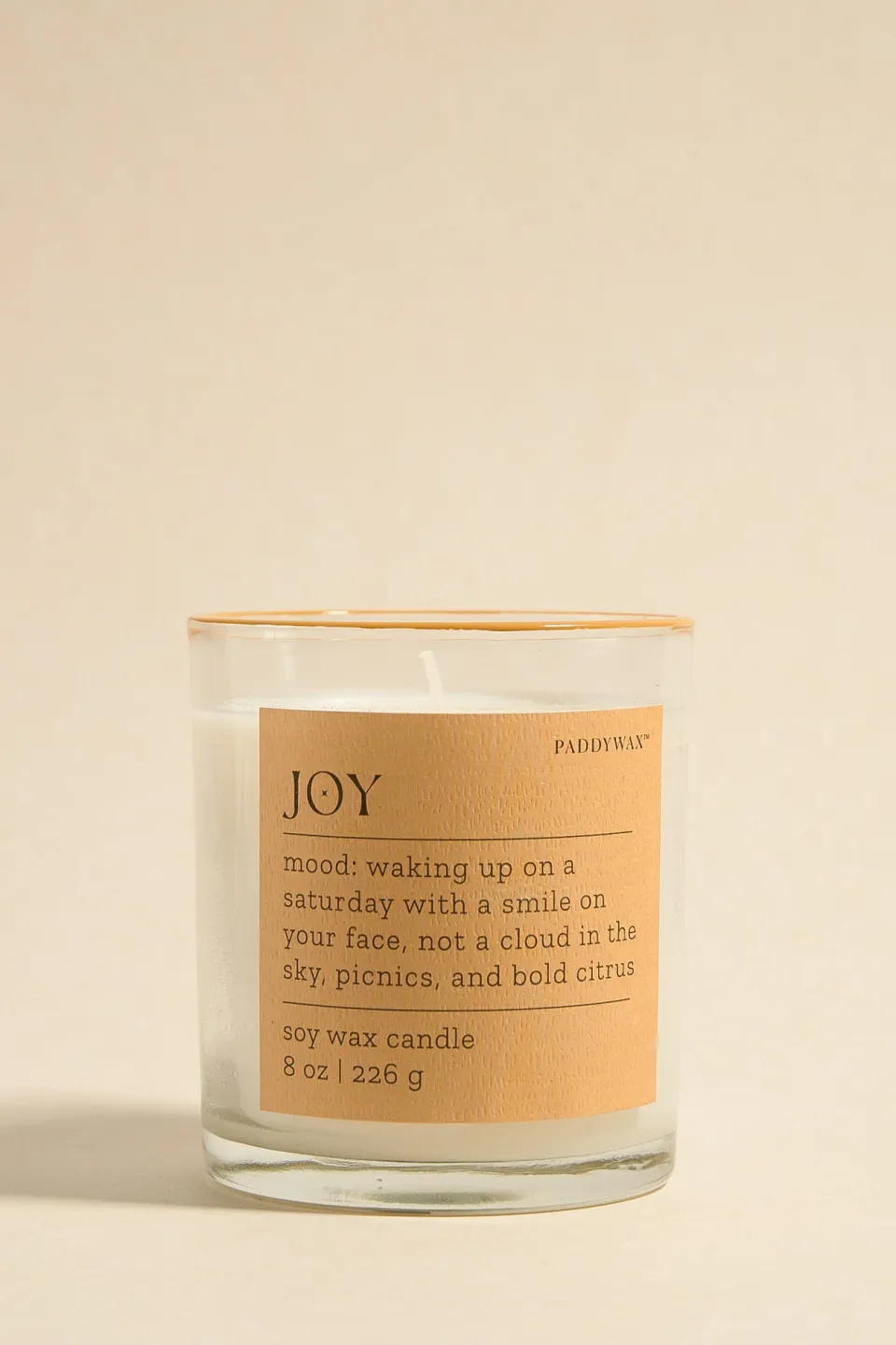 Paddywax Mood Joy Misted Lime 226g Glass Candle
