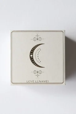 Love Lunamei Moonbeams Sterling Silver Plate with Mint Stone Necklace