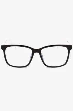 Prive Revaux MVP Square Black White Blue Light Glasses