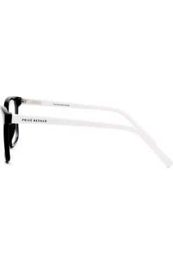 Prive Revaux MVP Square Black White Blue Light Glasses