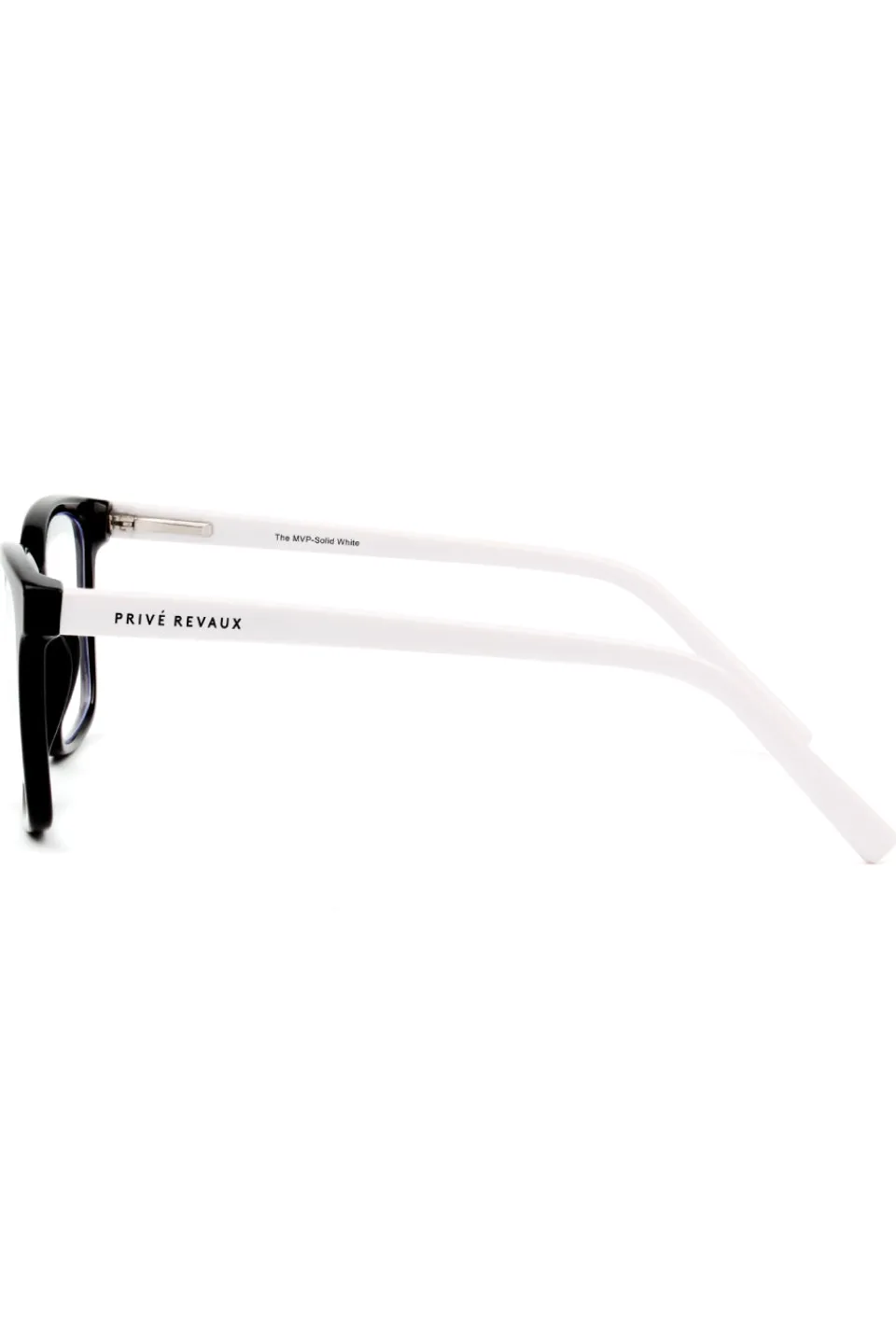Prive Revaux MVP Square Black White Blue Light Glasses