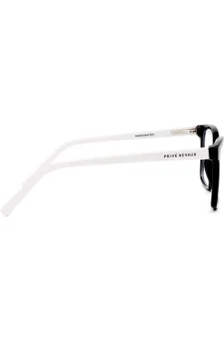 Prive Revaux MVP Square Black White Blue Light Glasses