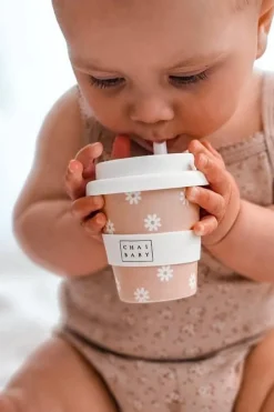 Kids Chai Baby Natural Tan Daisy Babyccino + Fluffy Cup