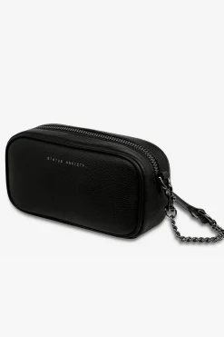 Status Anxiety New Normal Black Matt Mini Cross Body with Chain