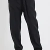 Among the Brave New Warrior Black Relaxed Drapey Drawstring Stretch Cuff Pant