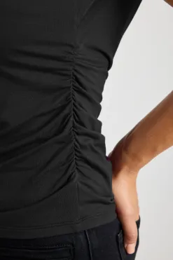 Stories be Told Nightlife Black Stretch Off Shoulder Top