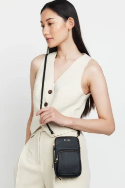 Saben Nikko Black Bubble Pocket Phone Sling
