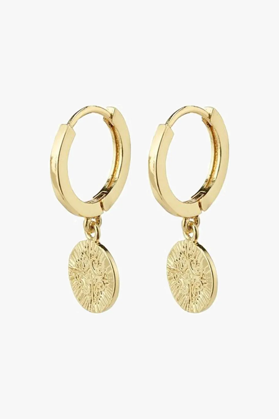 Pilgrim Nomad Coin Sleeper Earrings Gold