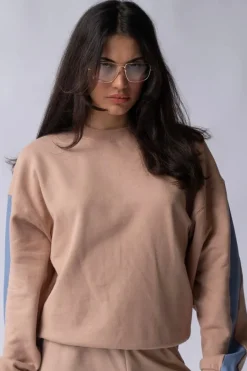 Araminta James 1984 Nougat Blue Stripe Sweatshirt