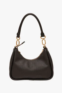 Saben Odette Black Handbag with Gold Chain Detail