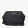 Saben Odile Black Suede Side Crossbody Bag