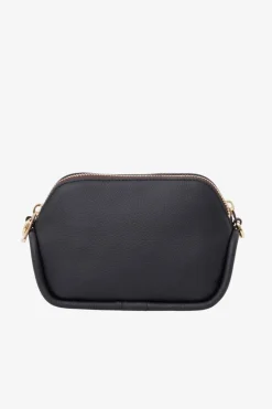 Saben Odile Black Suede Side Crossbody Bag