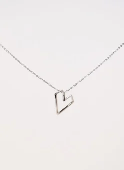 Federation Open Heart Necklace EOL Sterling Silver