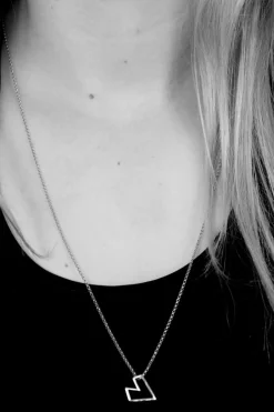 Federation Open Heart Necklace EOL Sterling Silver