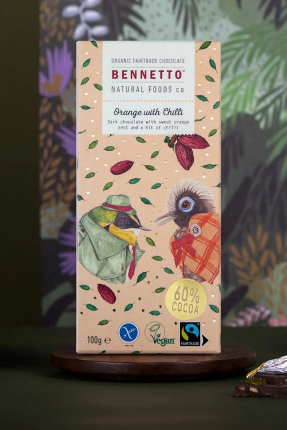 Bennetto Orange Chilli 80g Orange Fairtrade Chocolate