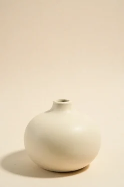 Flo's Home Orb Matt Ivory 10cm Bud Vase