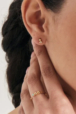 Ania Haie Orb Sparkle Gold EOL Stud Earrings