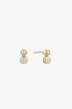 Ania Haie Orb Sparkle Gold EOL Stud Earrings