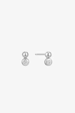 Ania Haie Orb Sparkle Silver EOL Stud Earrings