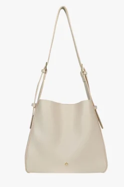 Peta + Jain Otto Beige Grain Hobo Bucket Bag