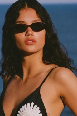 Le Specs Outta Love Oval Tort Sunglasses