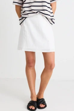 RE:UNION Label Palma White Mini Skirt