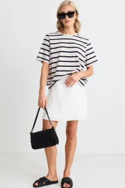 RE:UNION Label Palma White Mini Skirt
