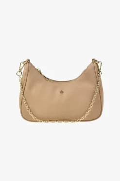 Peta + Jain Paloma Sand Pebble Gold Vegan Leather Crossbody Bag