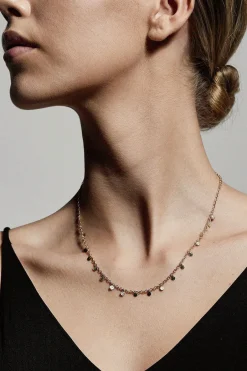 Pilgrim Panna Gold Multi Mini Charm Necklace